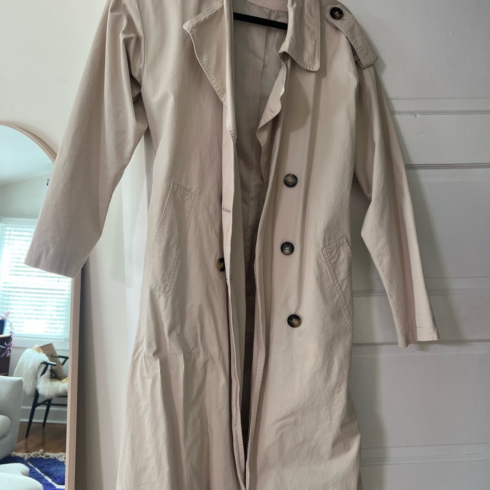Beige Trench Coat From Vrg Grl